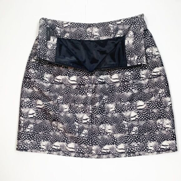 J Crew Abstract Patterned Fully Lined Preppy Mini Skirt Pockets Size 2 - Picture 4 of 11